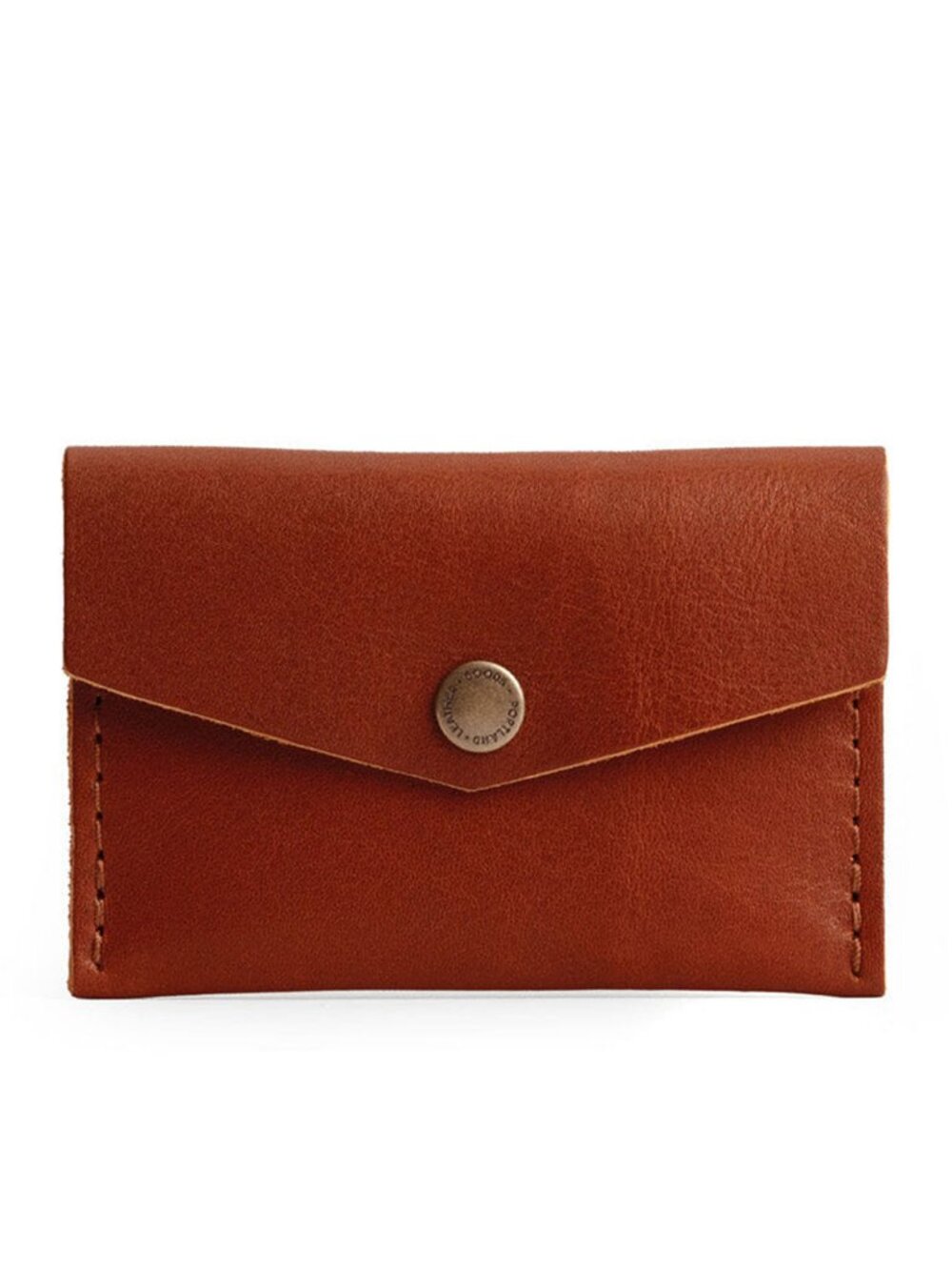 Portland Leather Goods "Chestnut" mini envelope wallet NWT - Picture 4 of 5